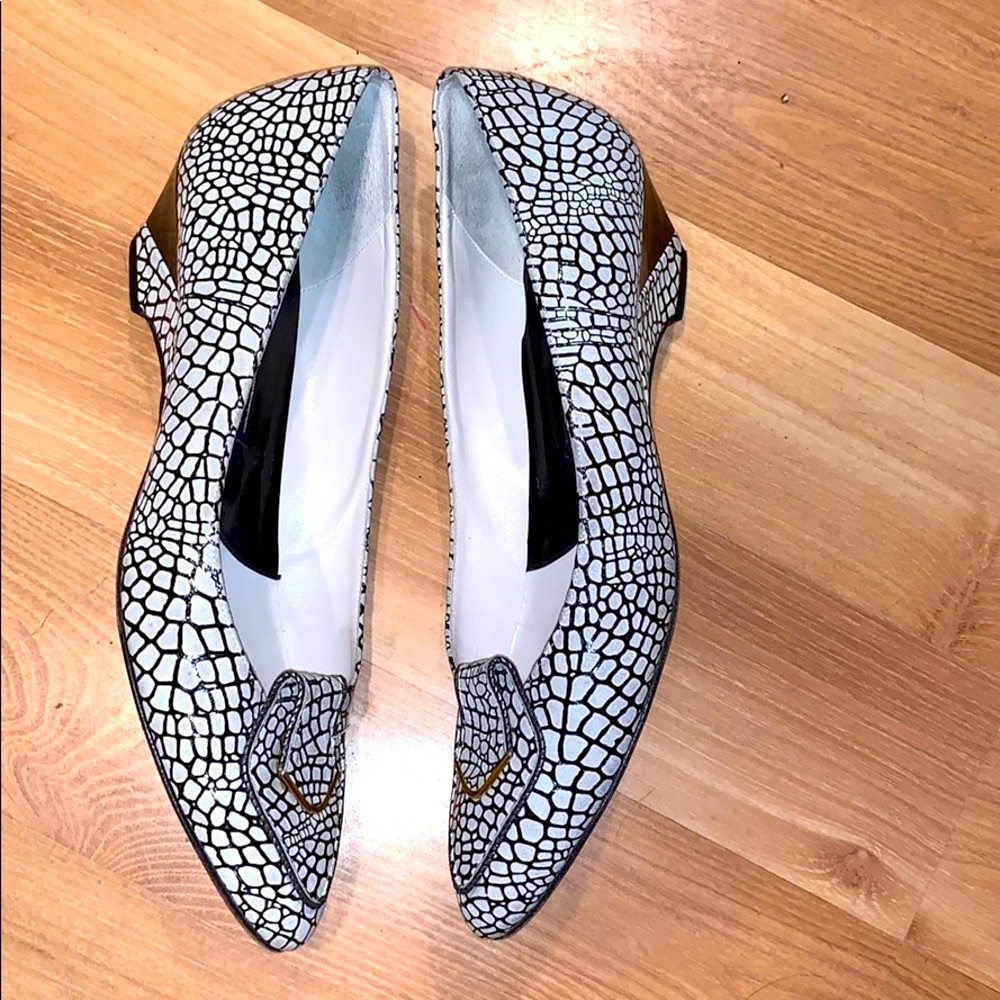 Roberto Capucci work shoes white/navy size 9.5 B